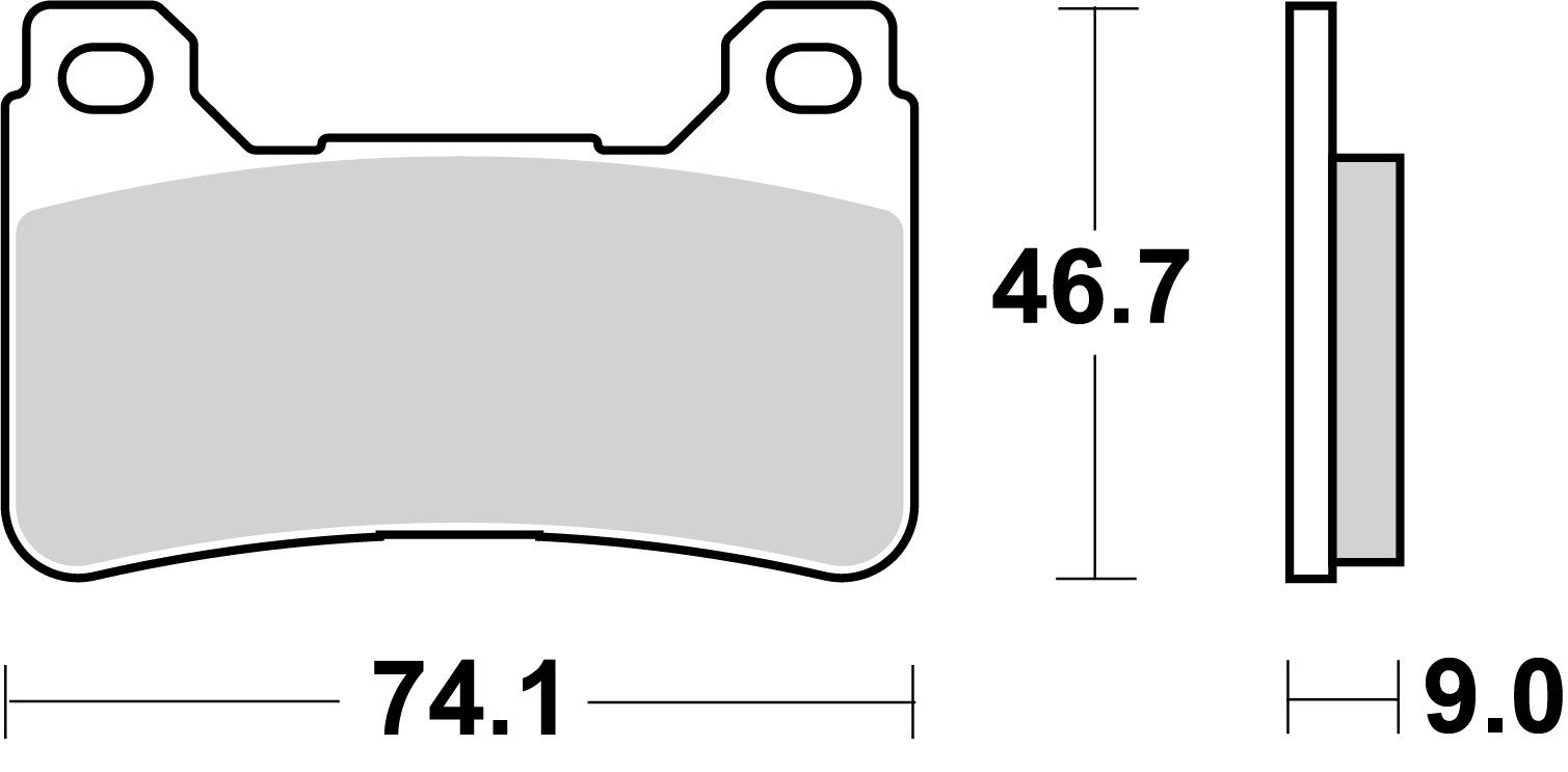 Bremsbelagsatz, Scheibenbremse