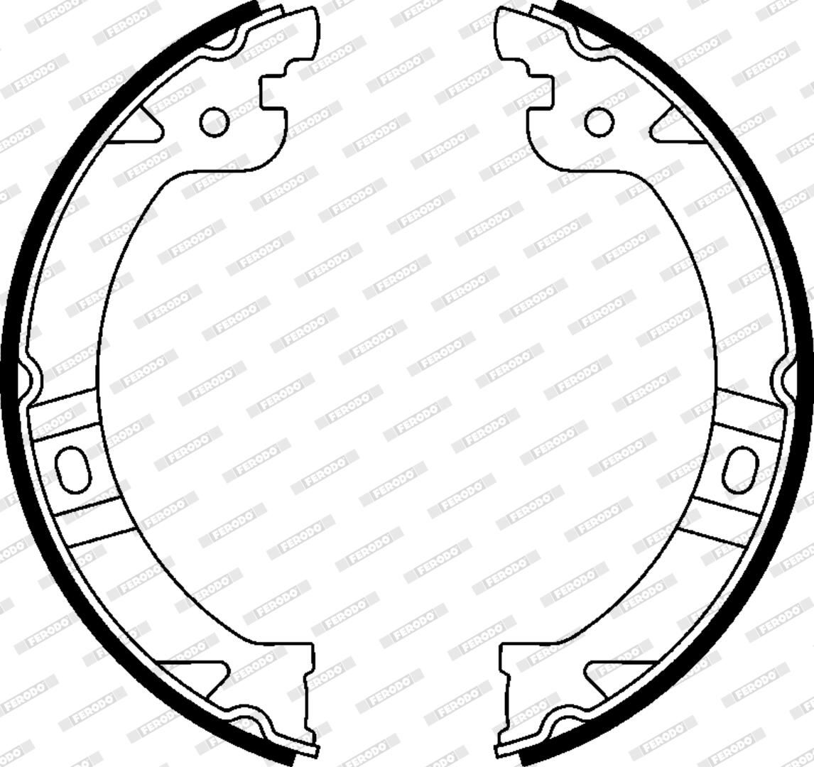 Bremsbackensatz, Feststellbremse