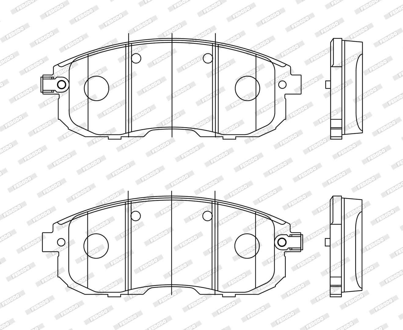 Bremsbelagsatz, Scheibenbremse