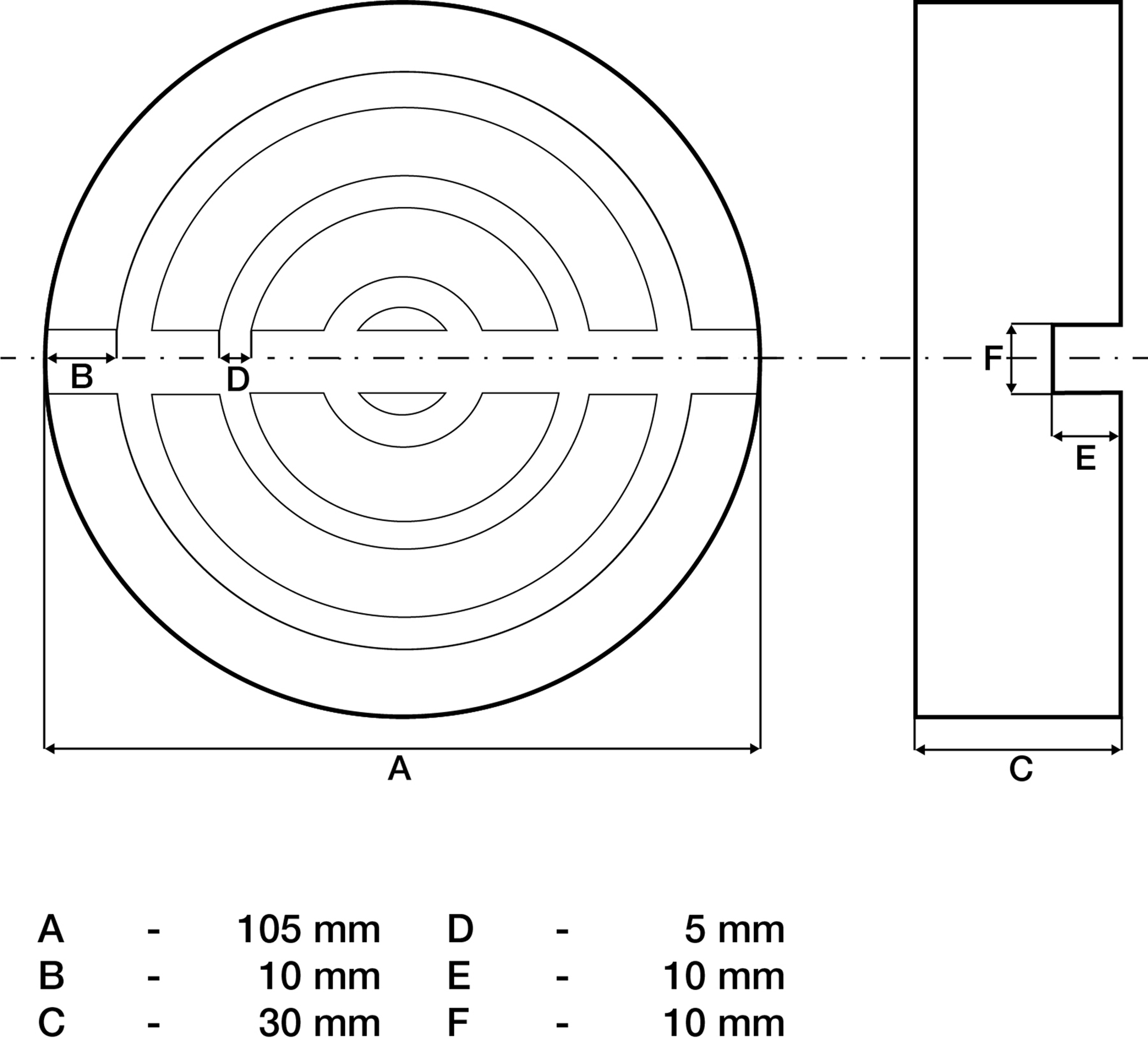 BGS Gummiauflage | für Wagenheber | Ø 105 mm