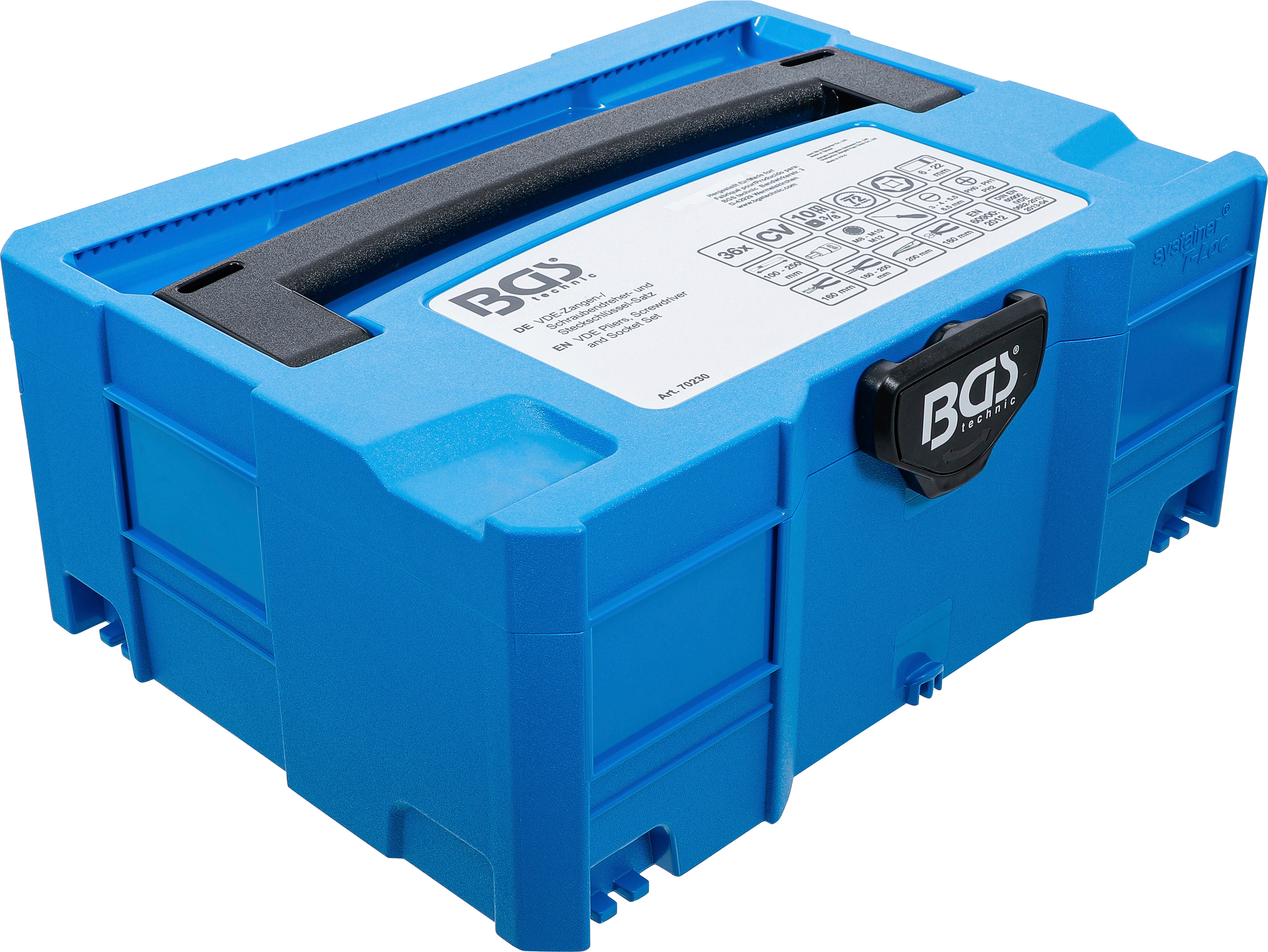 BGS VDE-Zangen- / Schraubendreher- und Steckschlüssel-Satz | BGS systainer® | 36-tlg.