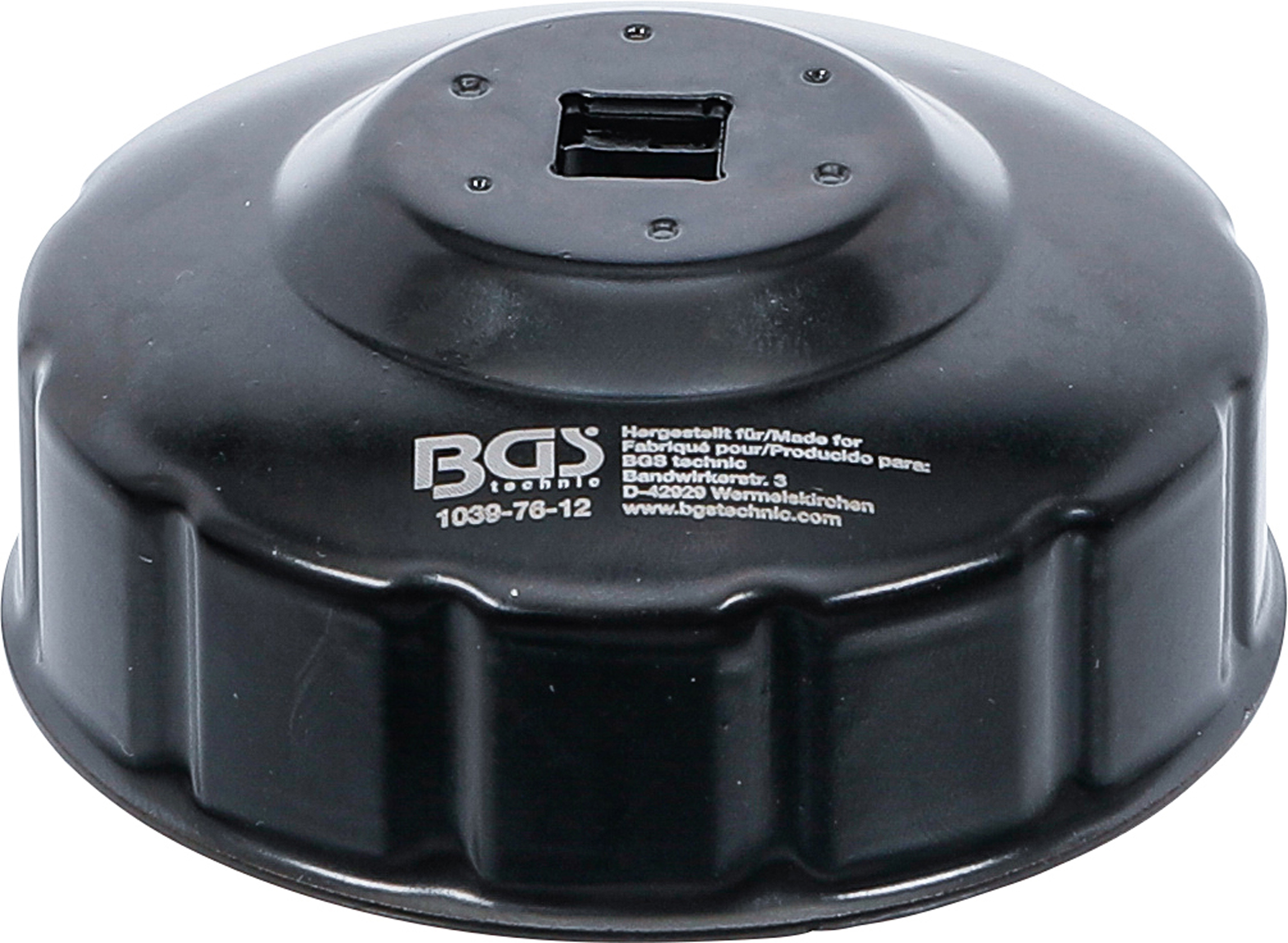 BGS Ölfilterschlüssel | Zwölfkant | Ø 76 mm | für Fiat, Mercedes-Benz, Renault