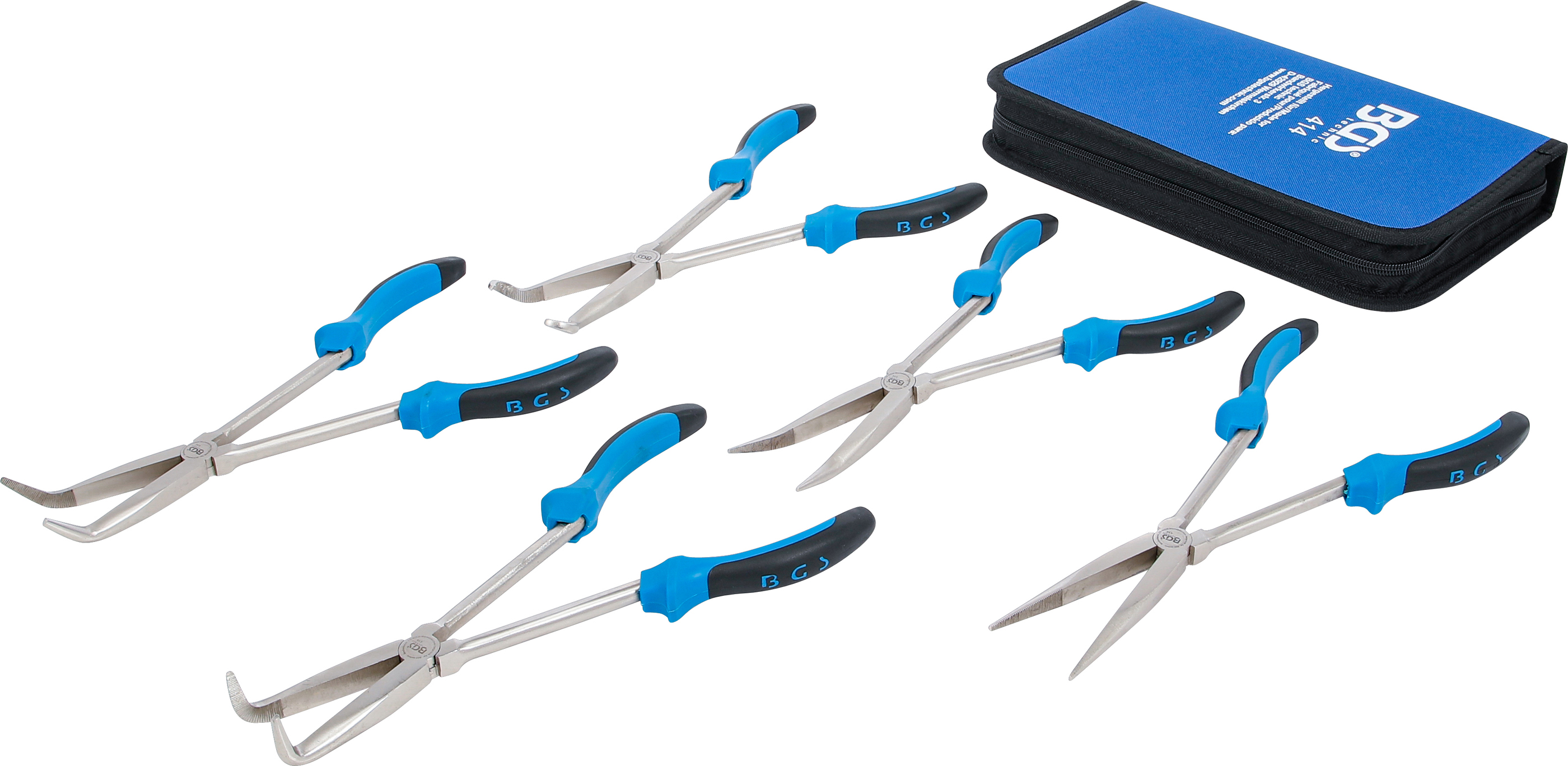 BGS Langbeck-Zangen-Satz | 290 mm | 5-tlg.