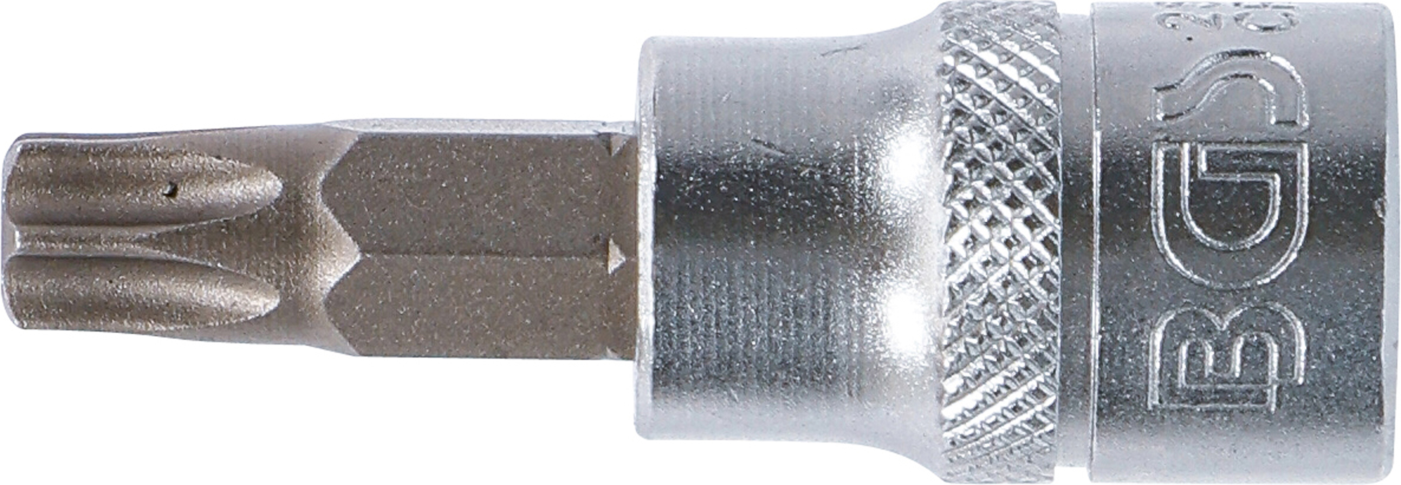 BGS Bit-Einsatz | Antrieb Innenvierkant 10 mm (3/8") | T-Profil (für Torx) mit Bohrung T45