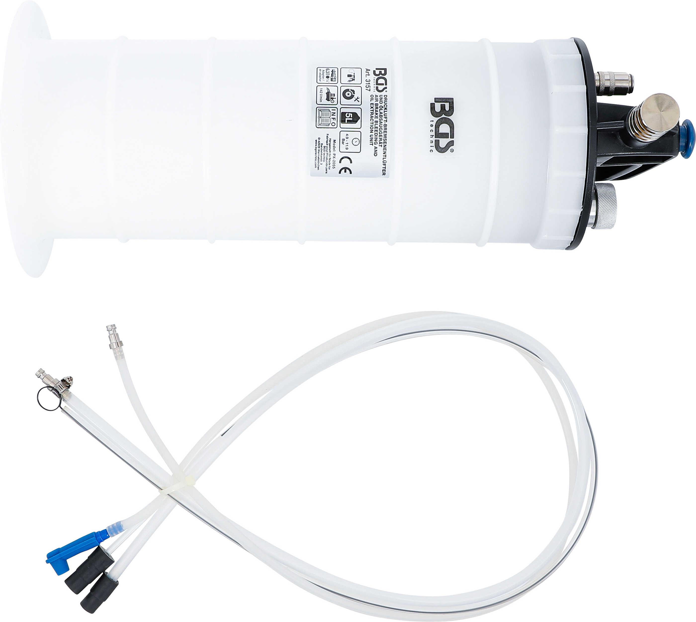 BGS Druckluft-Bremsenentlüfter und Ölabsauggerät