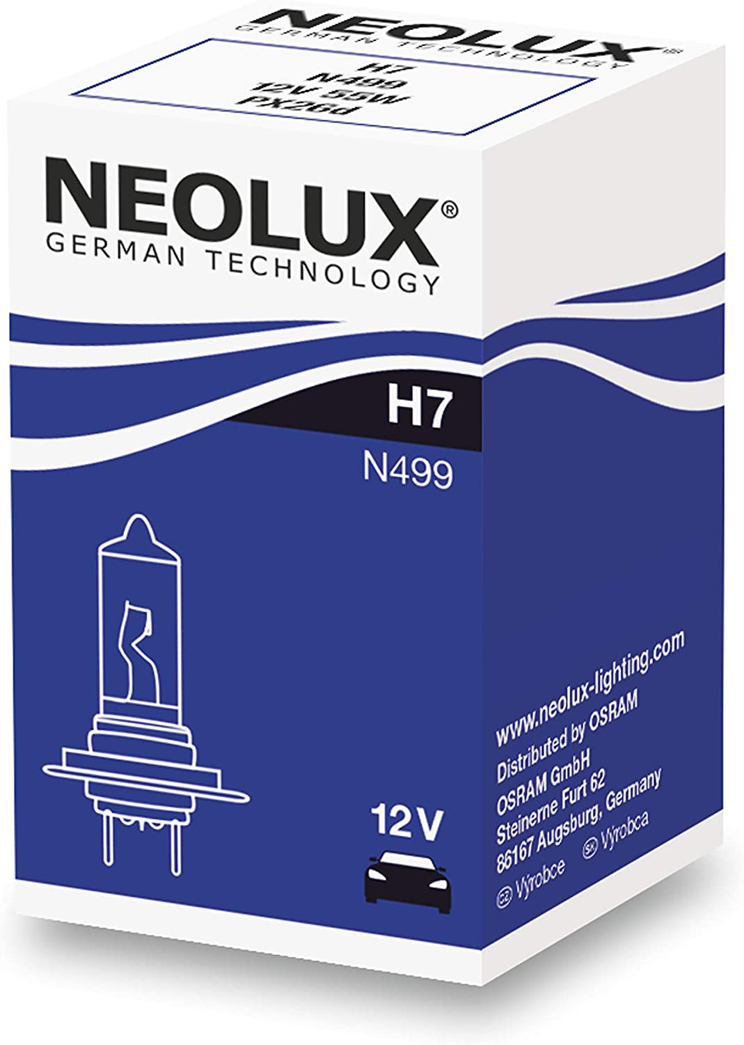Neolux H7 Halogenlampe N499 PKW 12V 55W PX26d