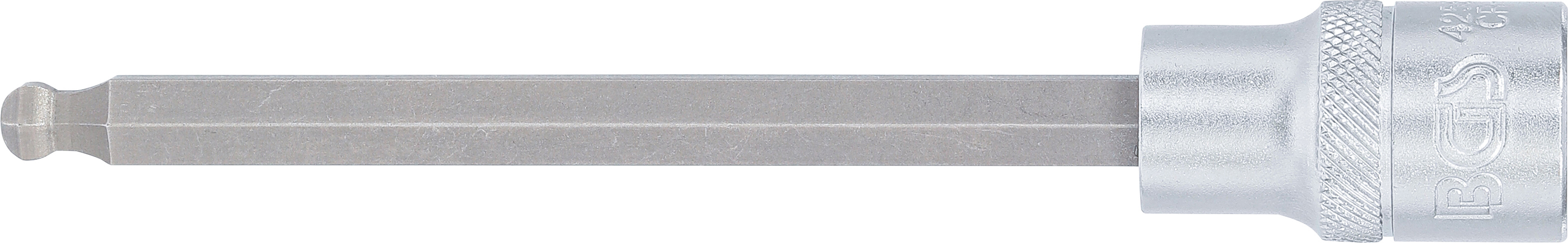 BGS Bit-Einsatz | Länge 140 mm | Antrieb Innenvierkant 12,5 mm (1/2") | Innensechskant mit Kugelkopf 7 mm