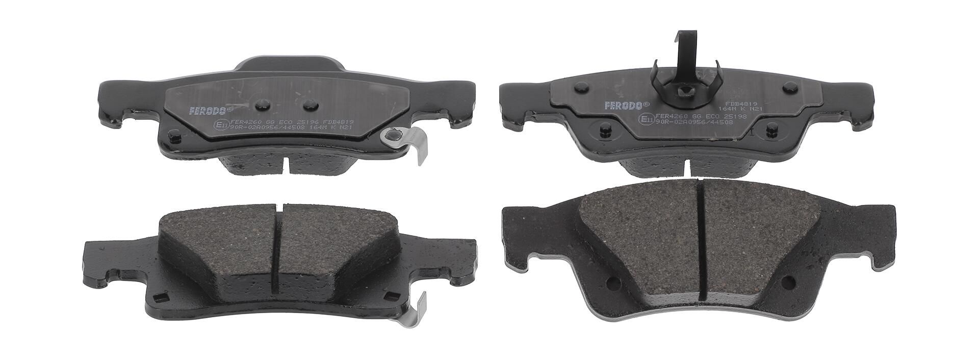 Bremsbelagsatz, Scheibenbremse