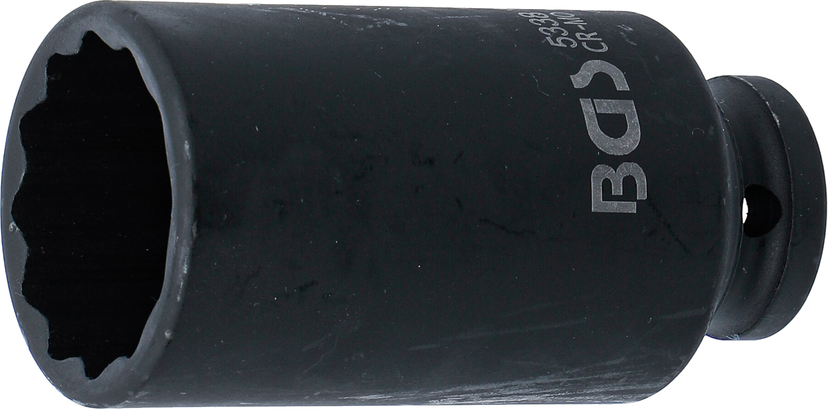 BGS Kraft-Steckschlüssel-Einsatz Zwölfkant, tief | Antrieb Innenvierkant 12,5 mm (1/2") | SW 32 mm