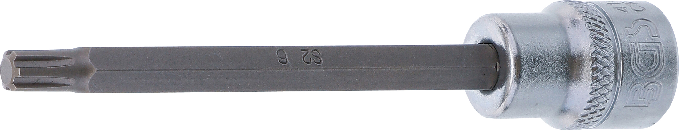 BGS Bit-Einsatz | Länge 100 mm | Antrieb Innenvierkant 10 mm (3/8") | Keil-Profil (für RIBE) M6