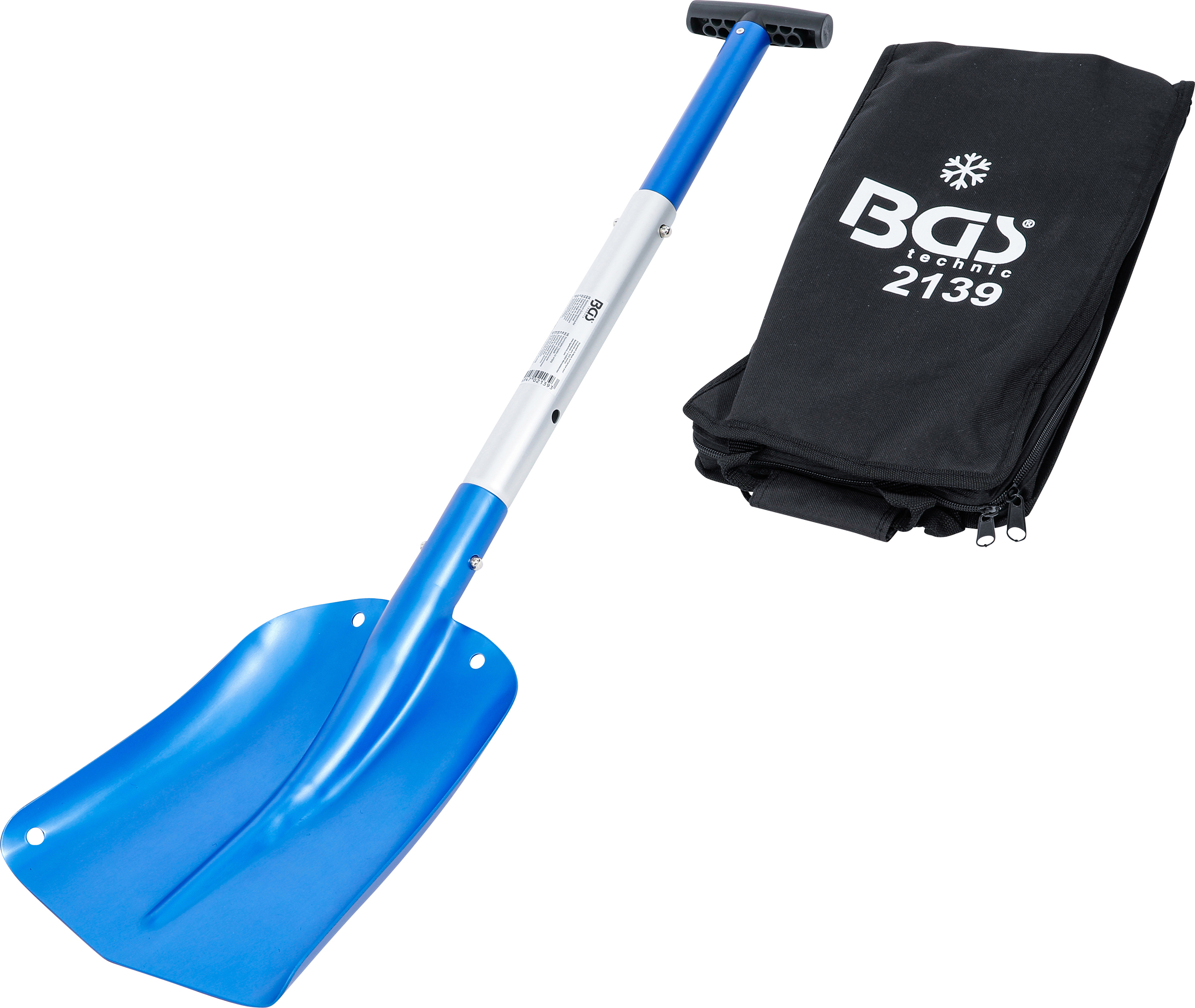 BGS Aluminium-Schneeschaufel | mit steckbarem Schnellverschluss-Stiel
