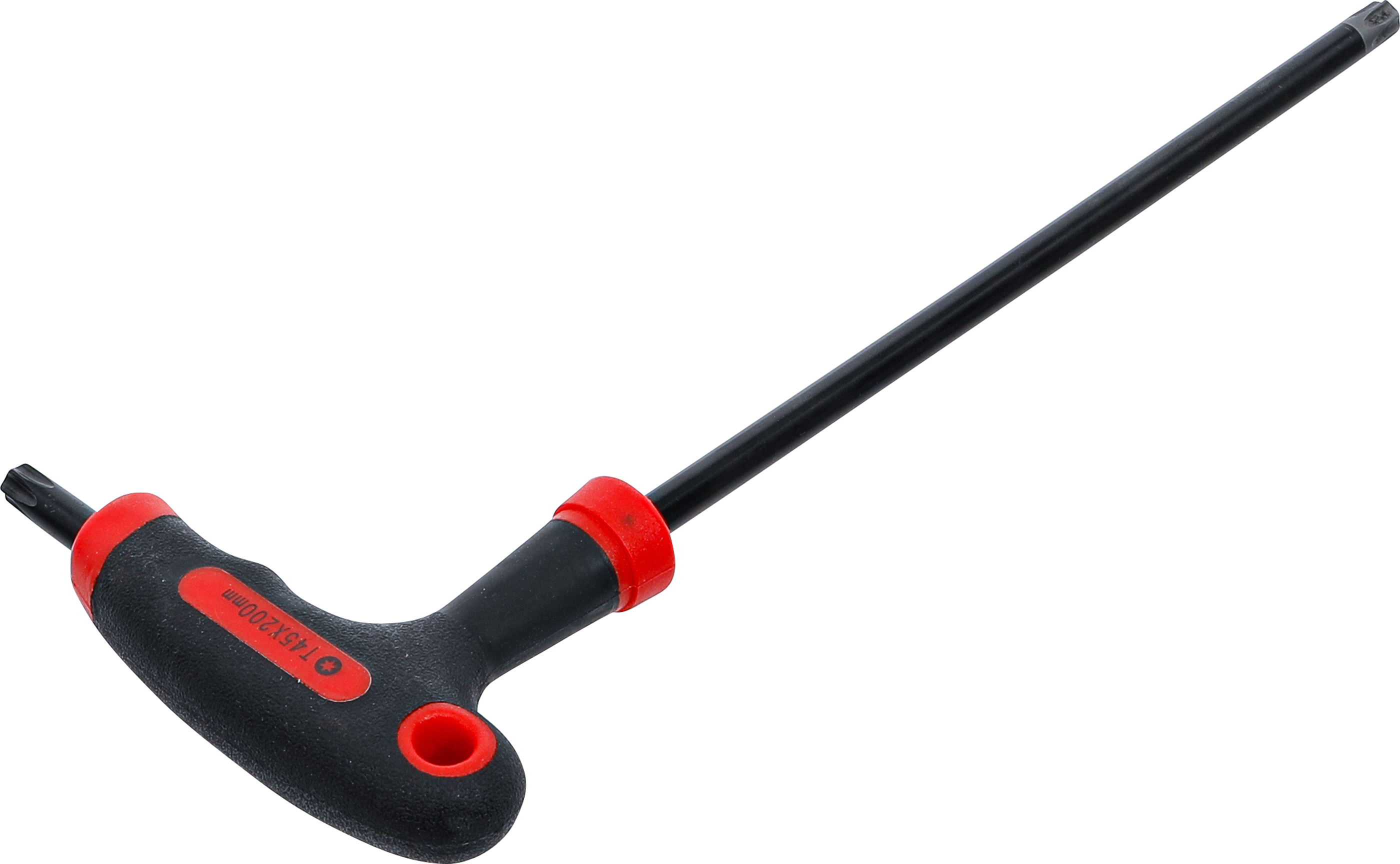 BGS Schraubendreher mit T-Griff und seitlicher Klinge | T-Profil (für Torx) mit/ohne Bohrung T45