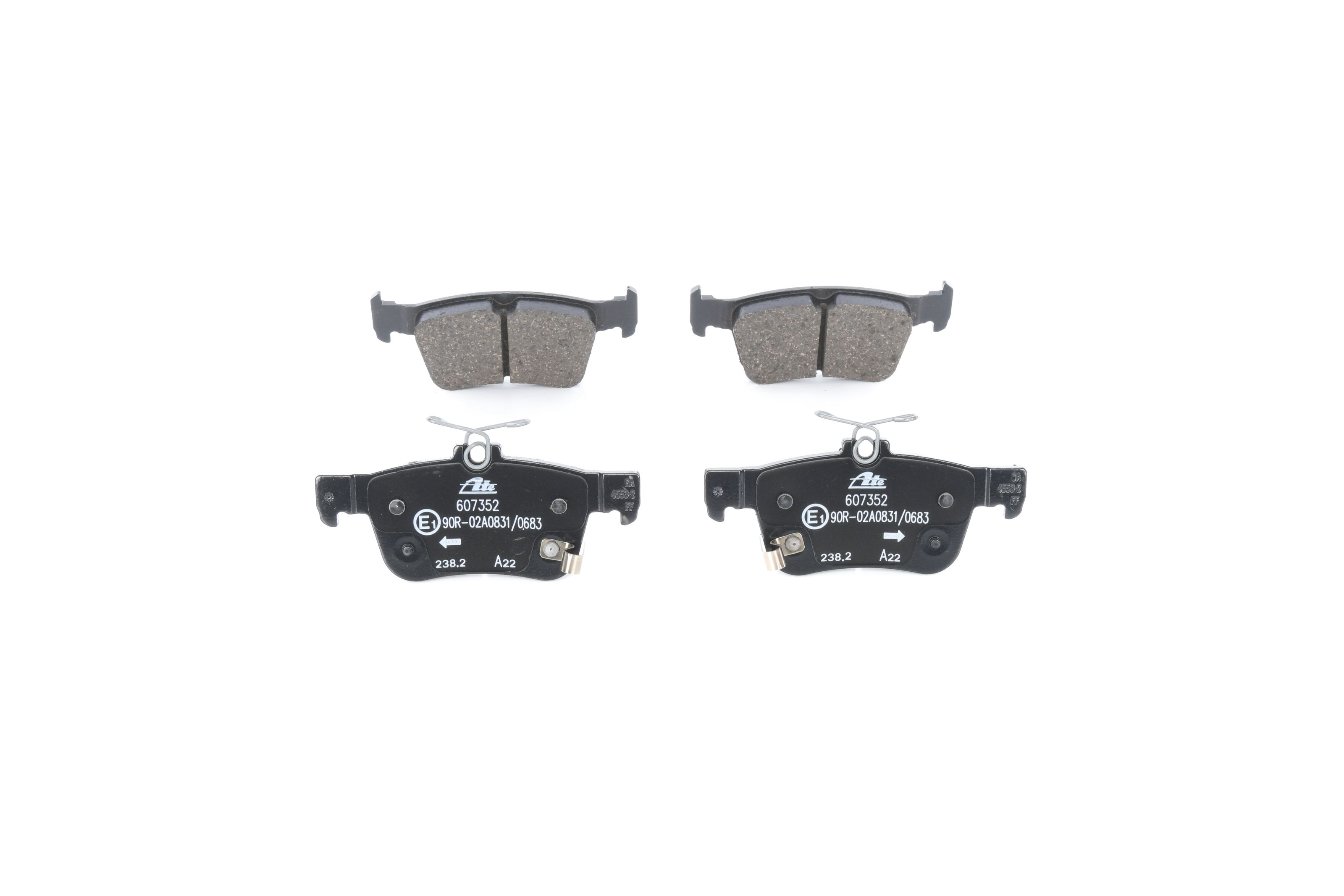 Bremsbelagsatz, Scheibenbremse