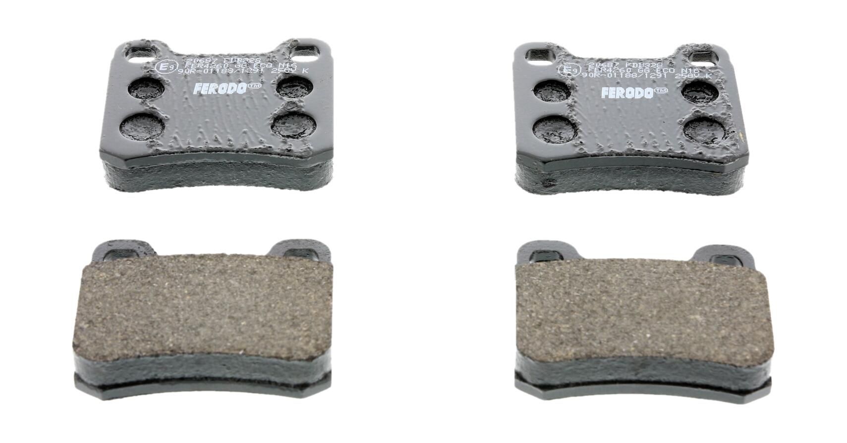 Bremsbelagsatz, Scheibenbremse