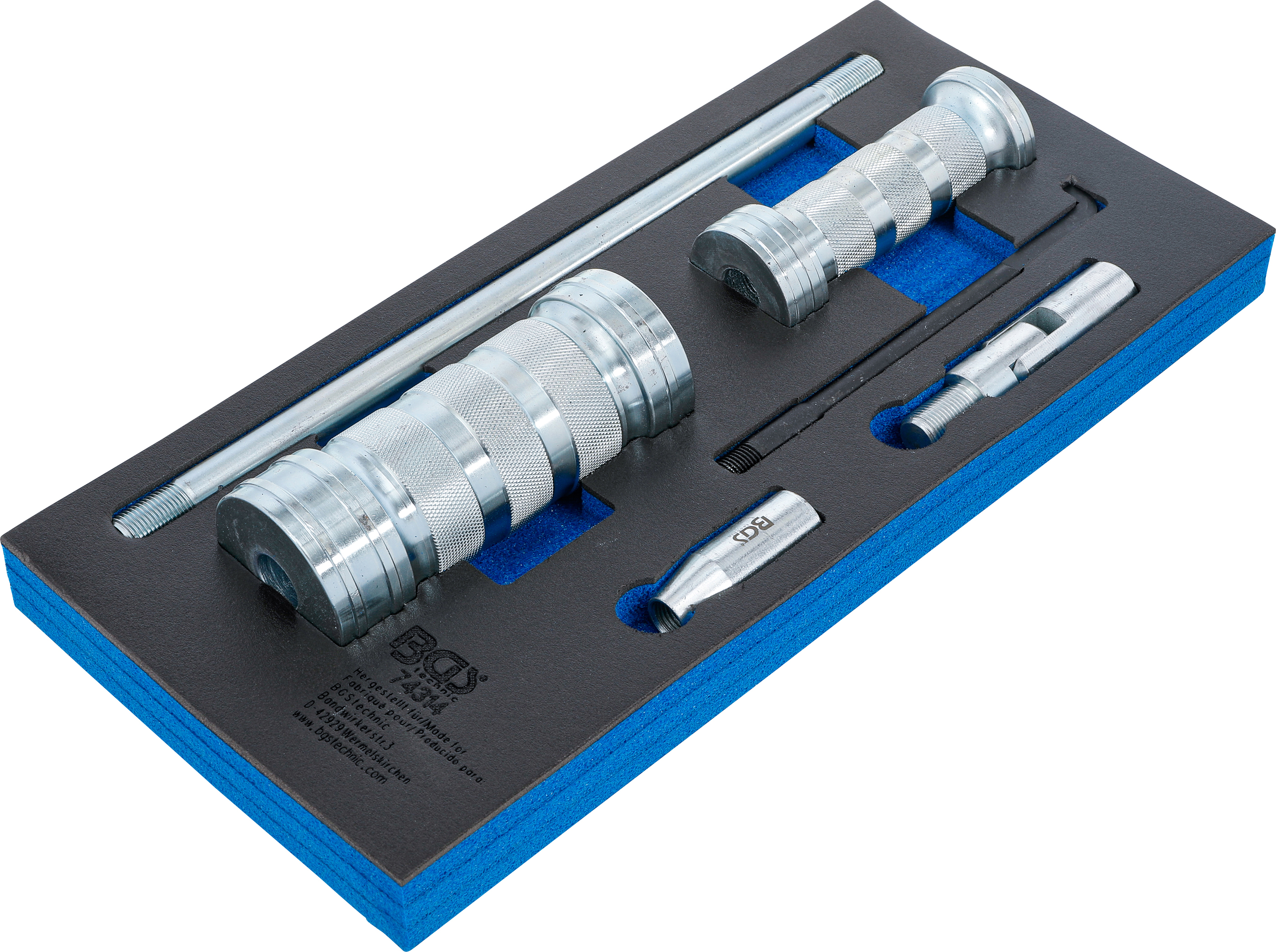 BGS Werkstattwageneinlage 1/3: Injektoren-Auszieher-Satz | für Lkw