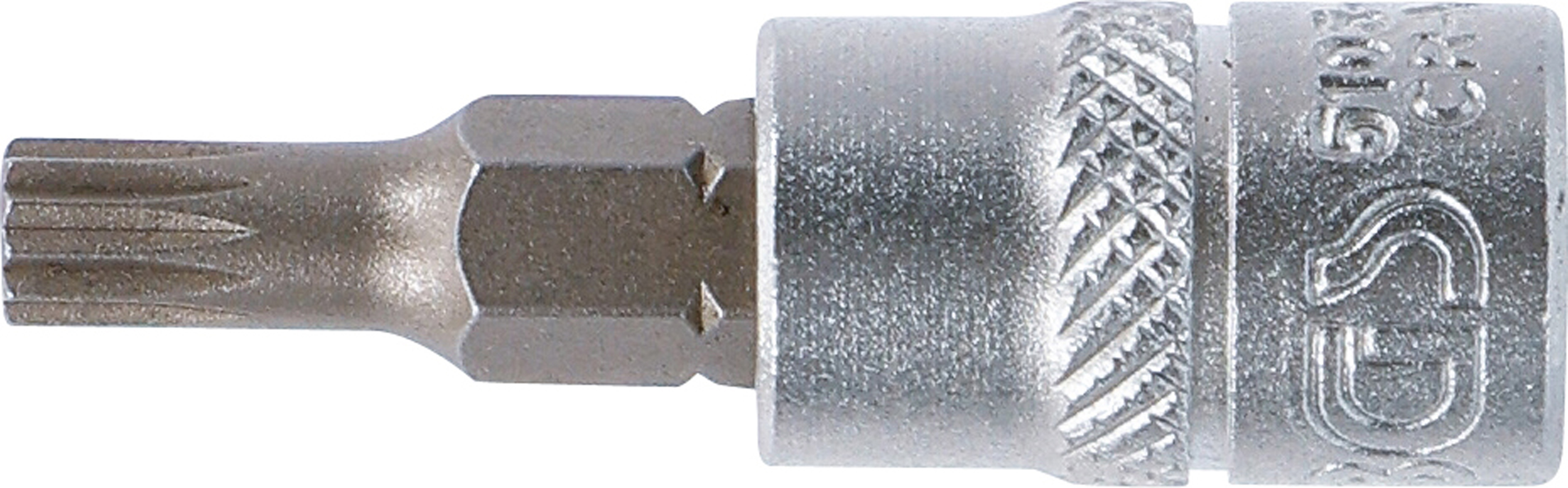 BGS Bit-Einsatz | Antrieb Innenvierkant 6,3 mm (1/4") | Innenvielzahn (für XZN) M5