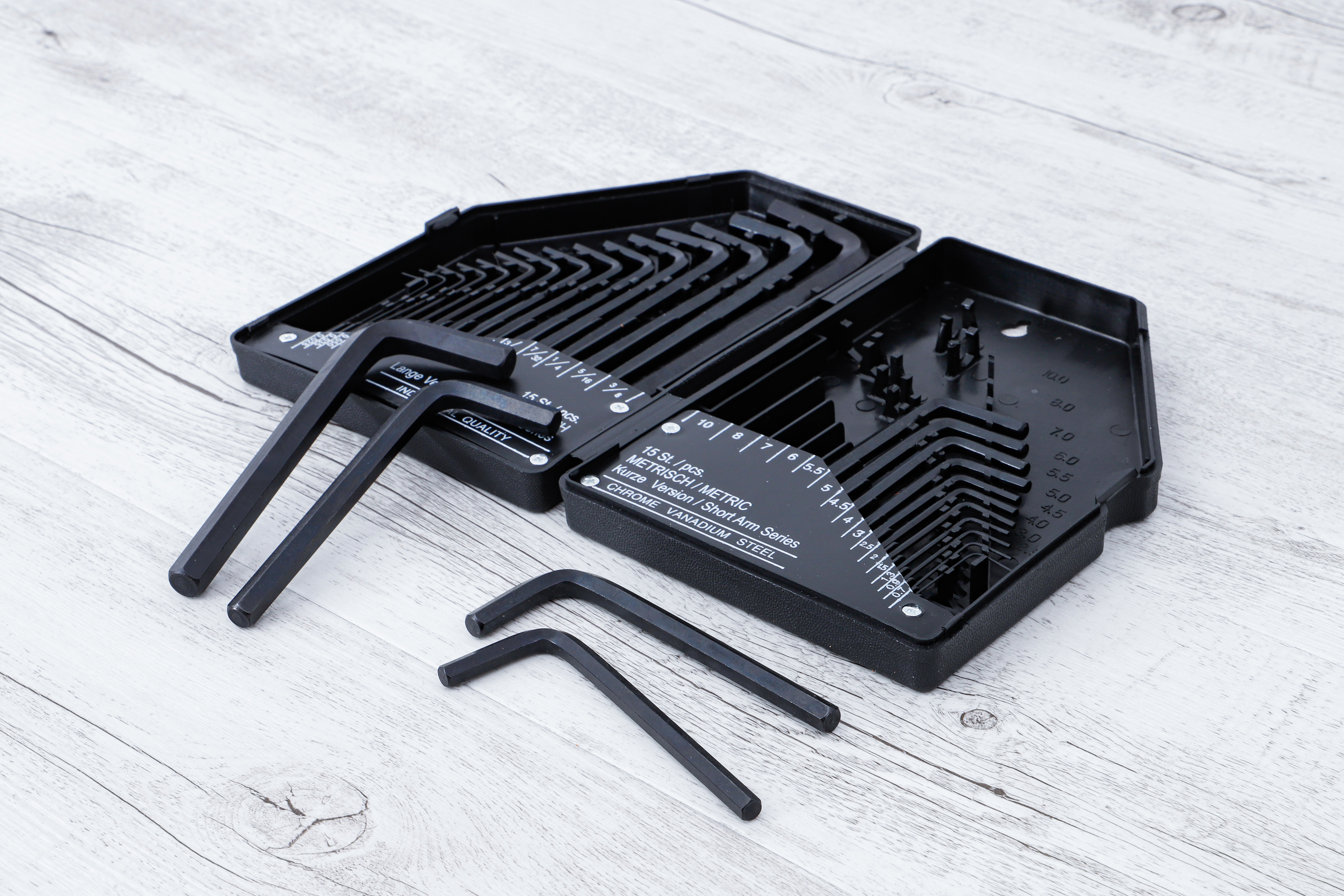 BGS Winkelschlüssel-Satz | Zollmaße/metrisch | Innensechskant | 30-tlg.