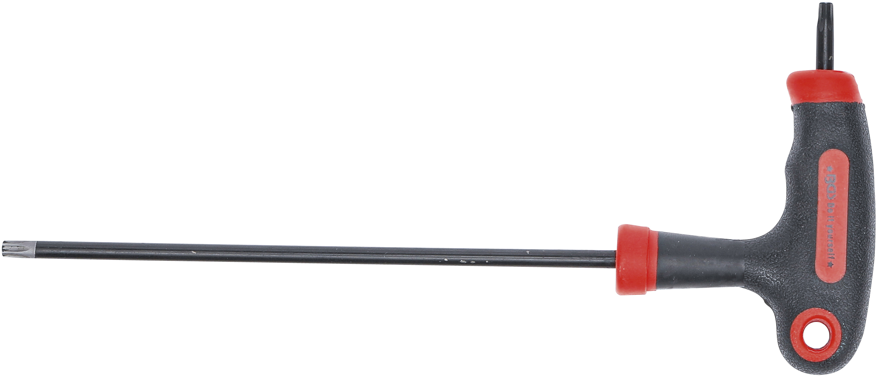 BGS Schraubendreher mit T-Griff und seitlicher Klinge | T-Profil (für Torx) mit/ohne Bohrung T25