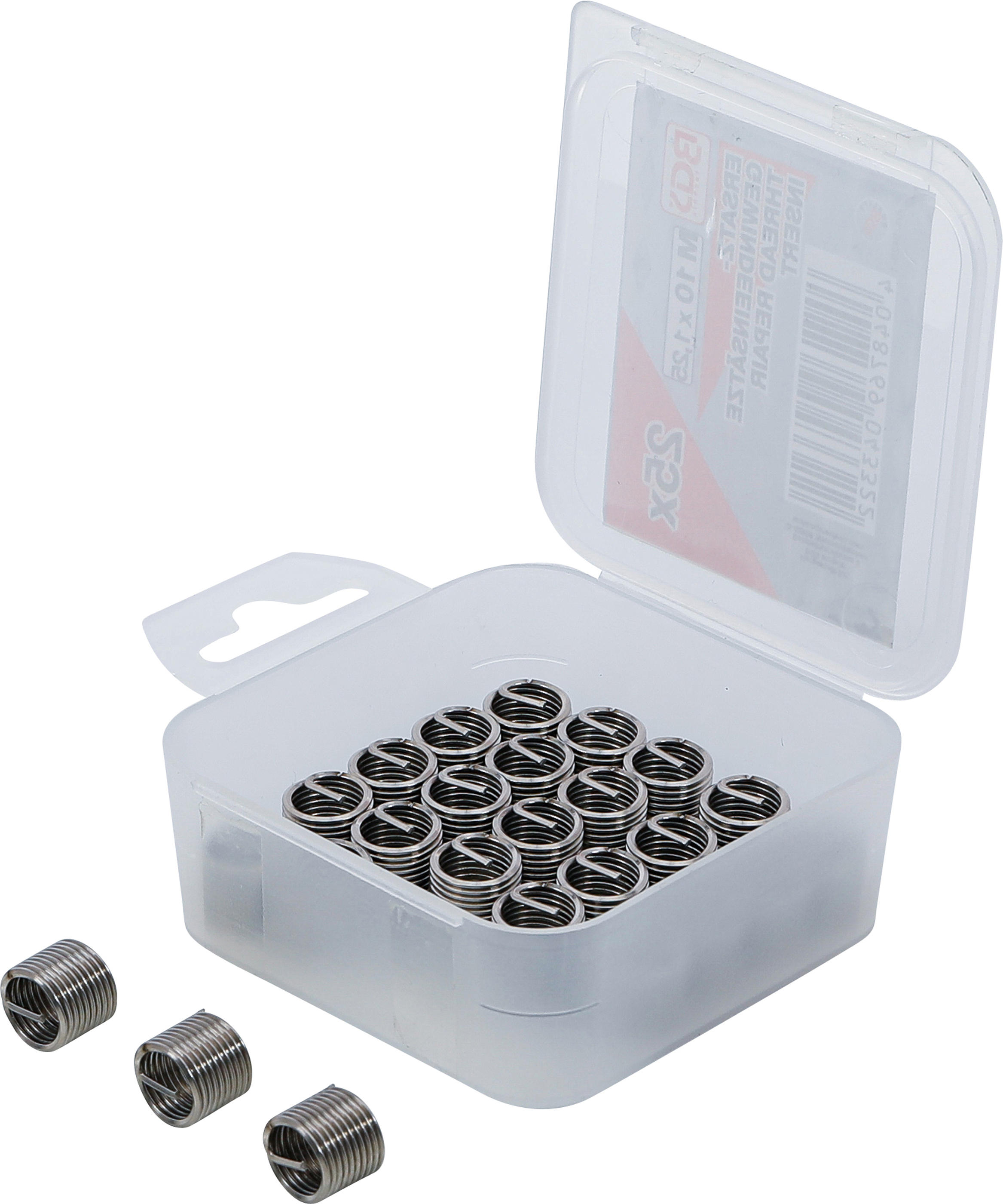 BGS Ersatz-Gewindeeinsätze | M10 x 1,25 | 25-tlg.