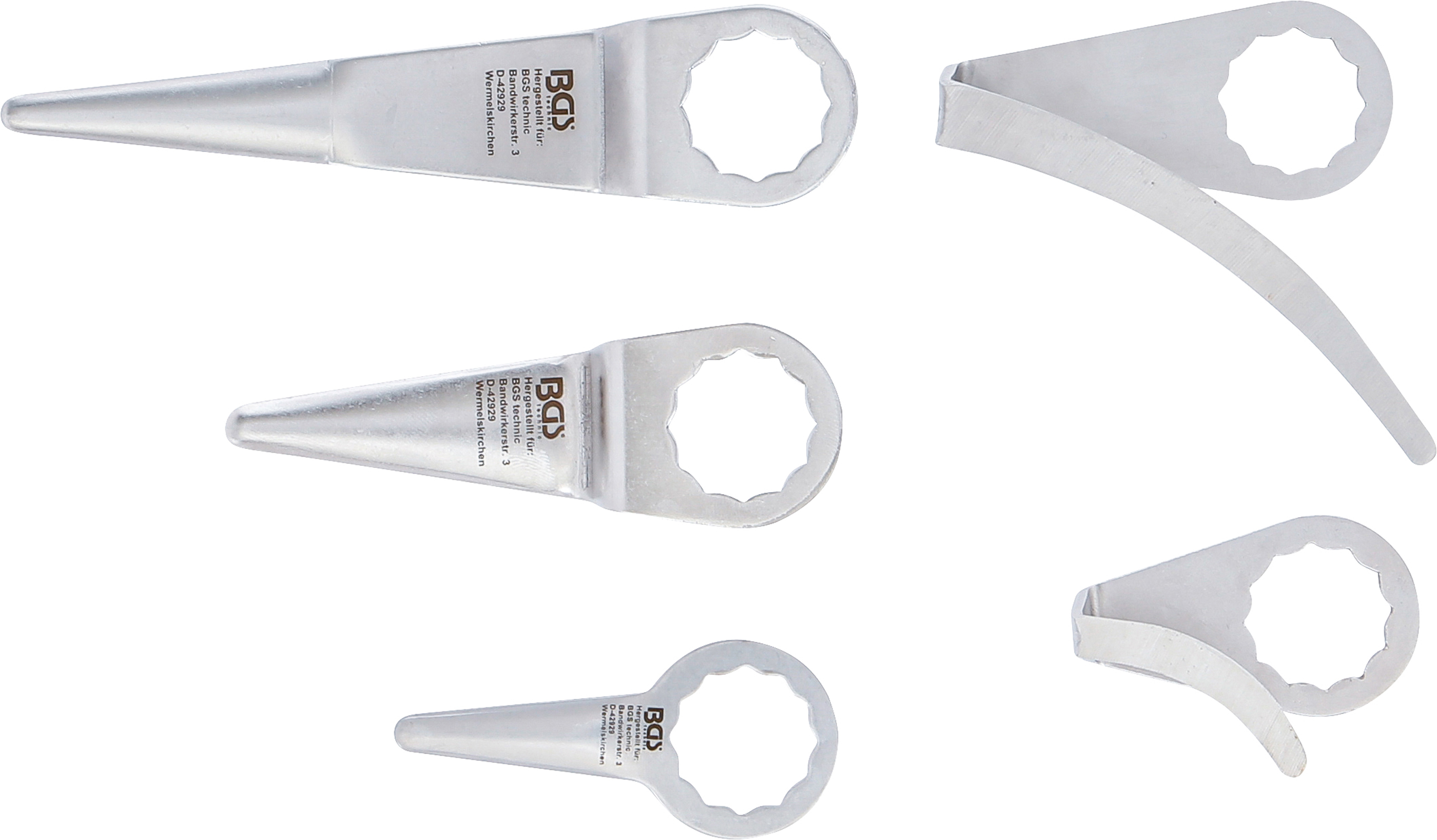 BGS Schneidmesserset für Druckluft-Ausglaser | für Art. 3218, 9291 | 5-tlg.