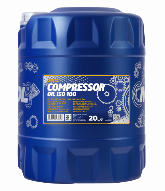 Mannol 2902 Compressor Oil ISO 100 Kompressoröl 20 Liter