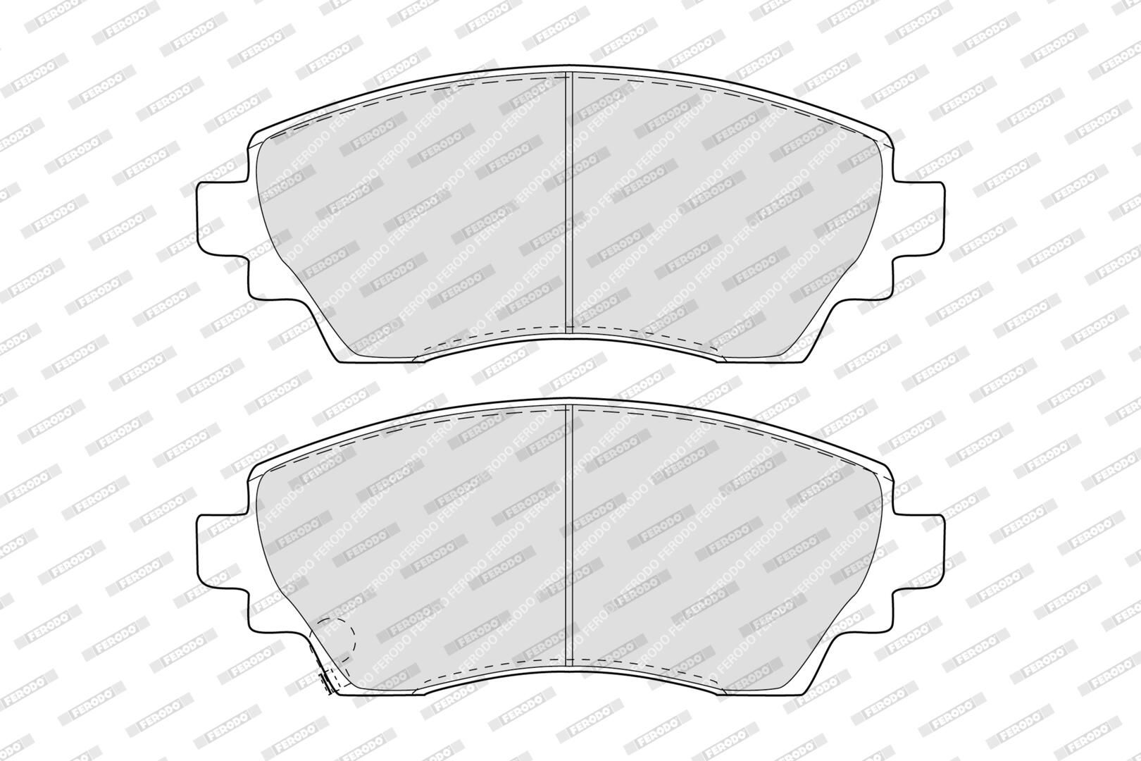 Bremsbelagsatz, Scheibenbremse