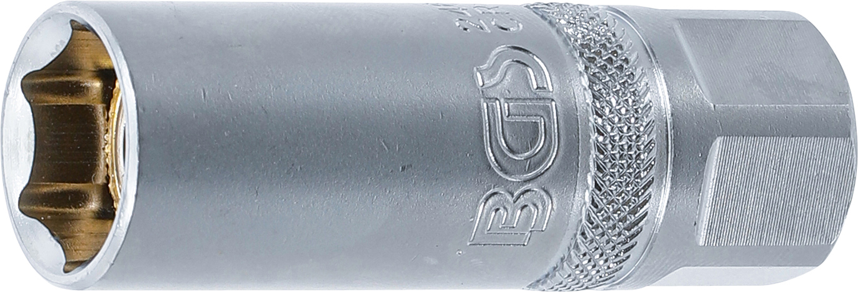 BGS Zündkerzen-Einsatz mit Magnet, Sechskant | Antrieb Innenvierkant 12,5 mm (1/2") | SW 16 mm