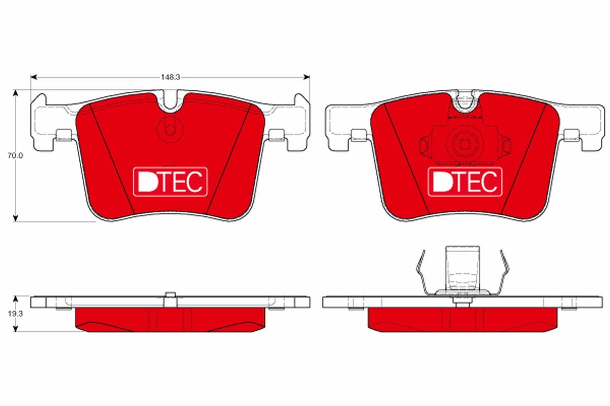 Bremsbelagsatz, Scheibenbremse