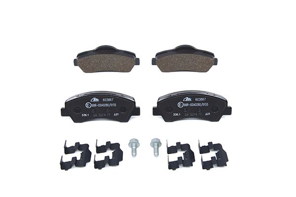 Bremsbelagsatz, Scheibenbremse