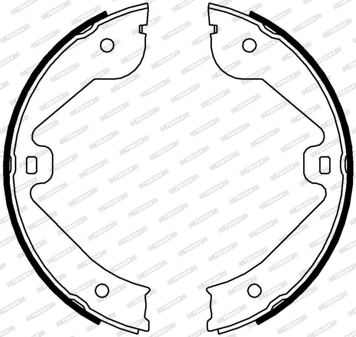 Bremsbackensatz, Feststellbremse