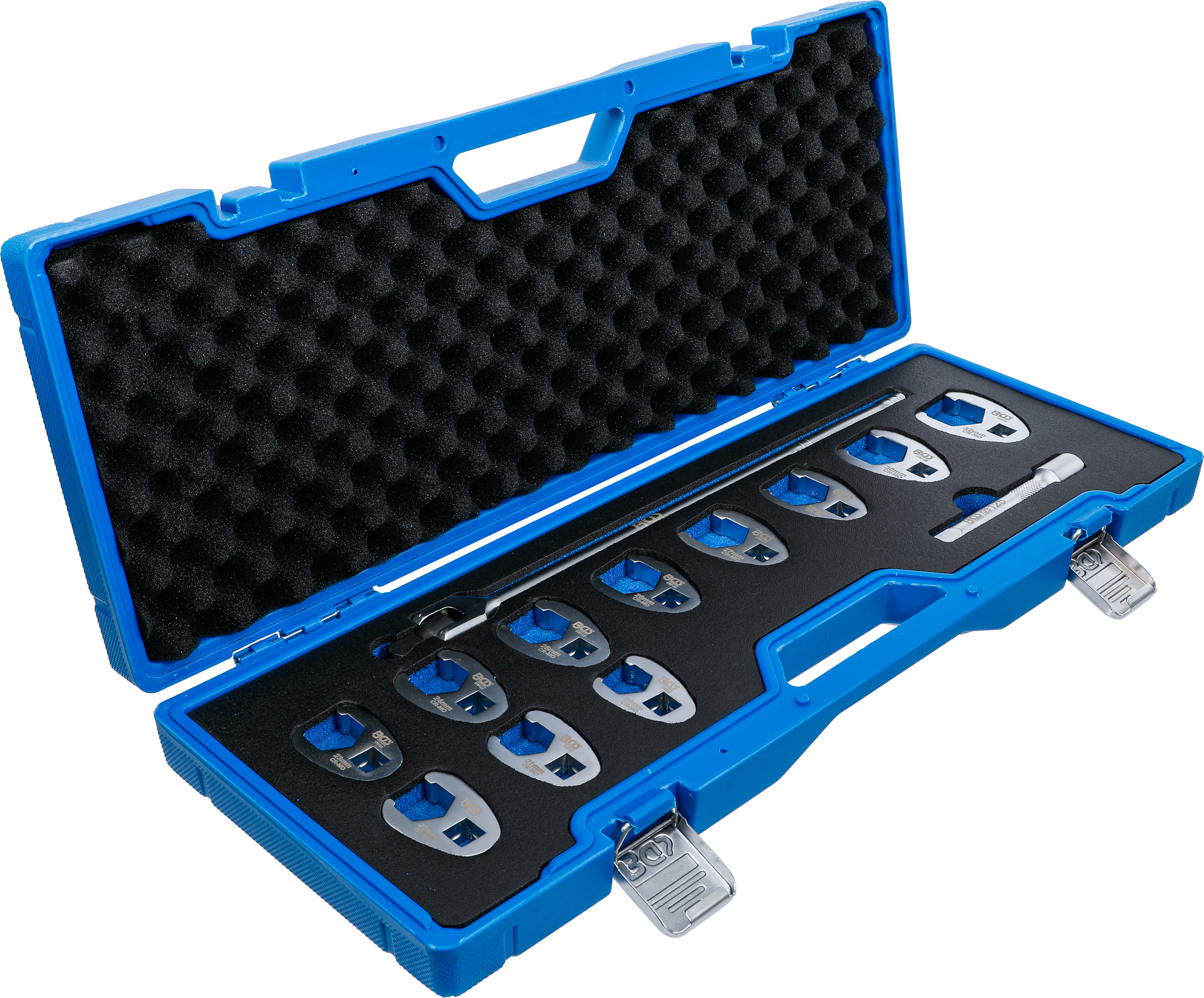 BGS Hahnenfußschlüssel-Satz | Antrieb Innenvierkant 12,5 mm (1/2") | SW 20 - 32 mm | 13-tlg.