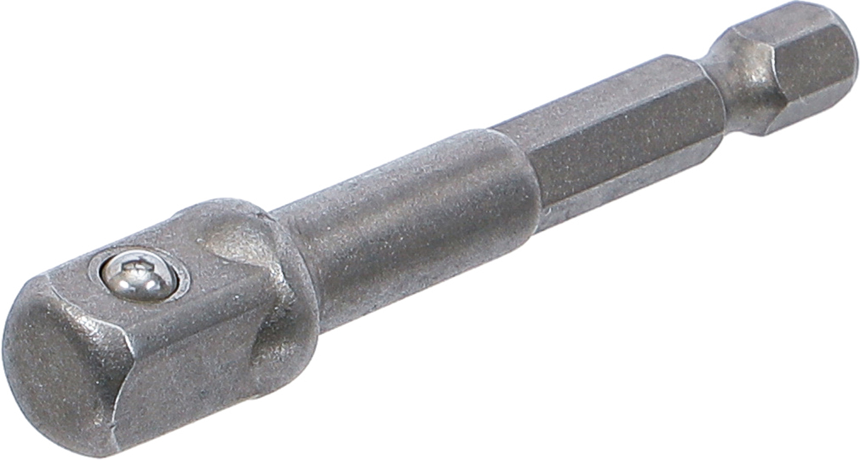 BGS Adapter für Bohrmaschinen | Antrieb Außensechskant 6,3 mm (1/4") / Abtrieb Außenvierkant 10 mm (3/8")