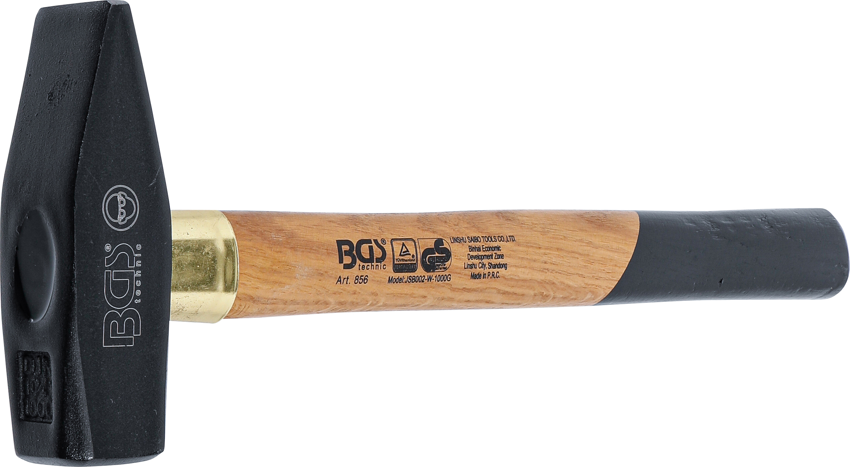 BGS Schlosserhammer | Holz-Stiel | DIN 1041 | 1000 g