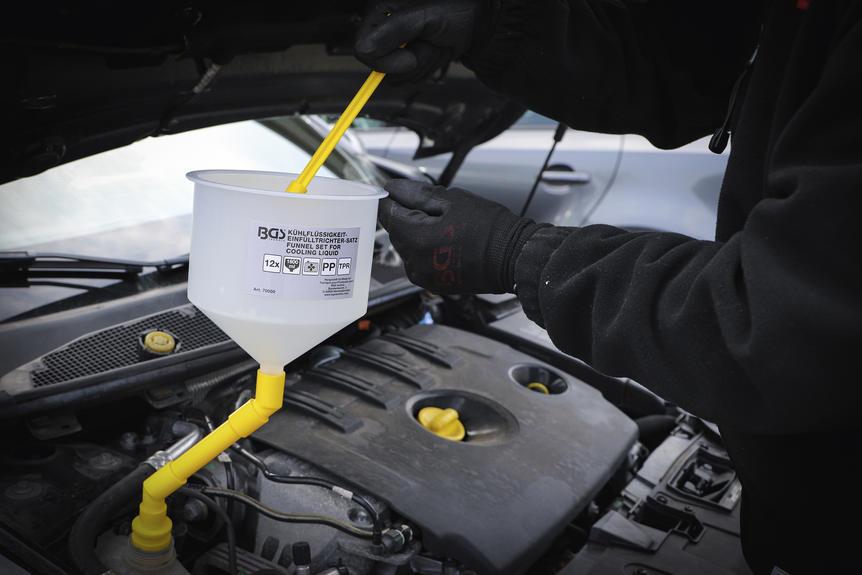 BGS Kühlflüssigkeit-Einfülltrichter-Satz | 12-tlg.
