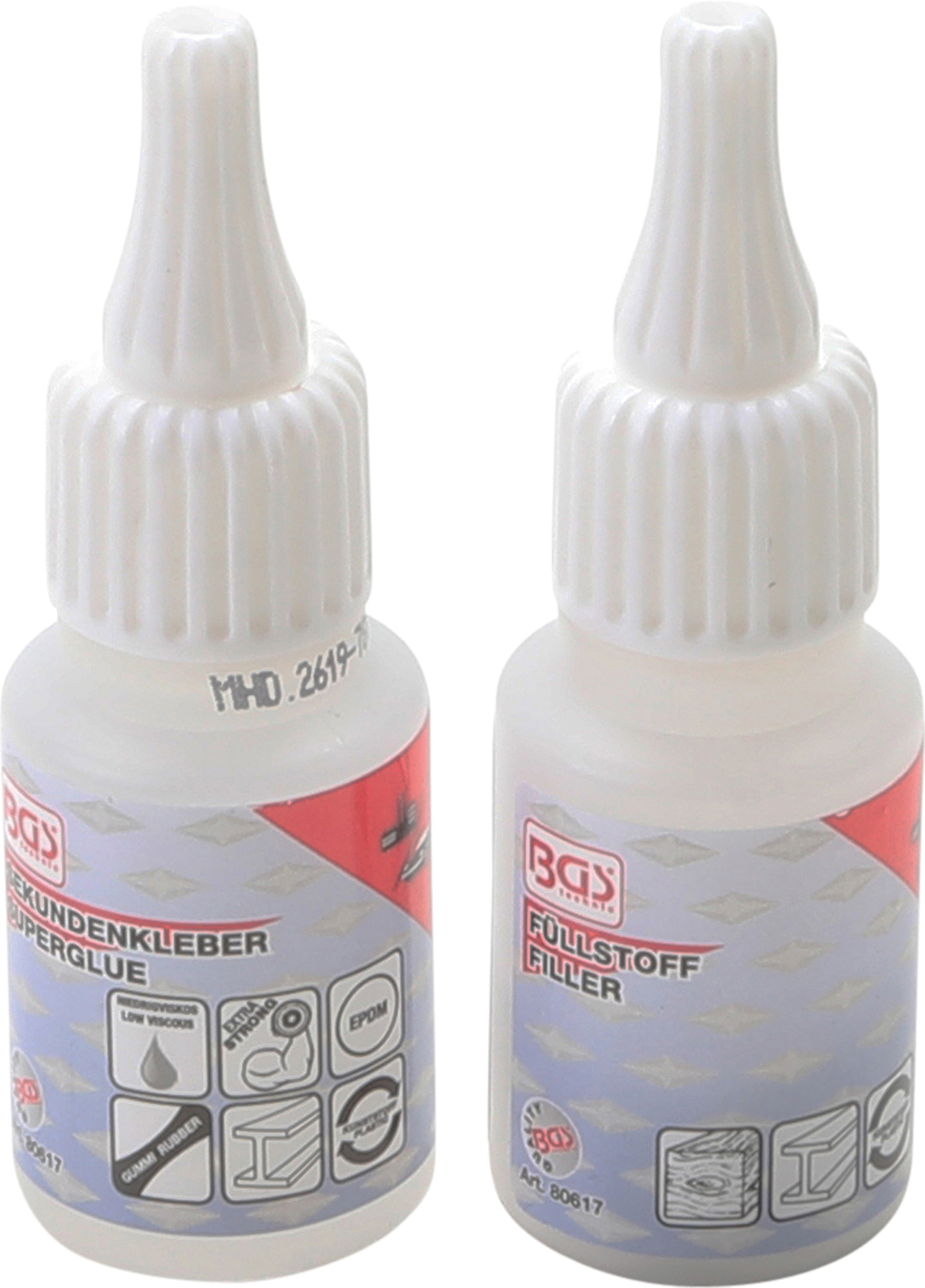 BGS Technic Klebstoff Reparaturset 2K Schweißnaht Industrieklebestoff Granulat