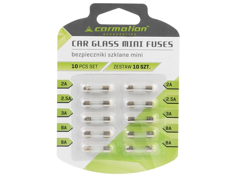 Carmotion Glassicherungen 20mm Set 10tlg
