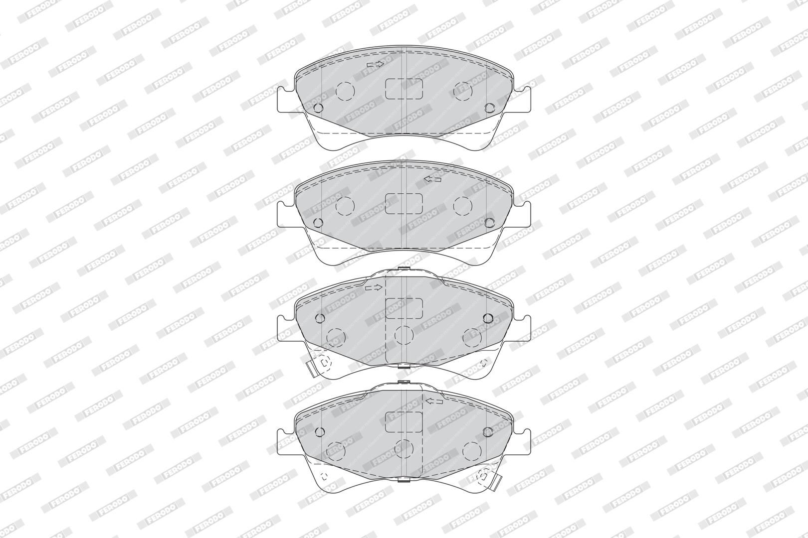 Bremsbelagsatz, Scheibenbremse