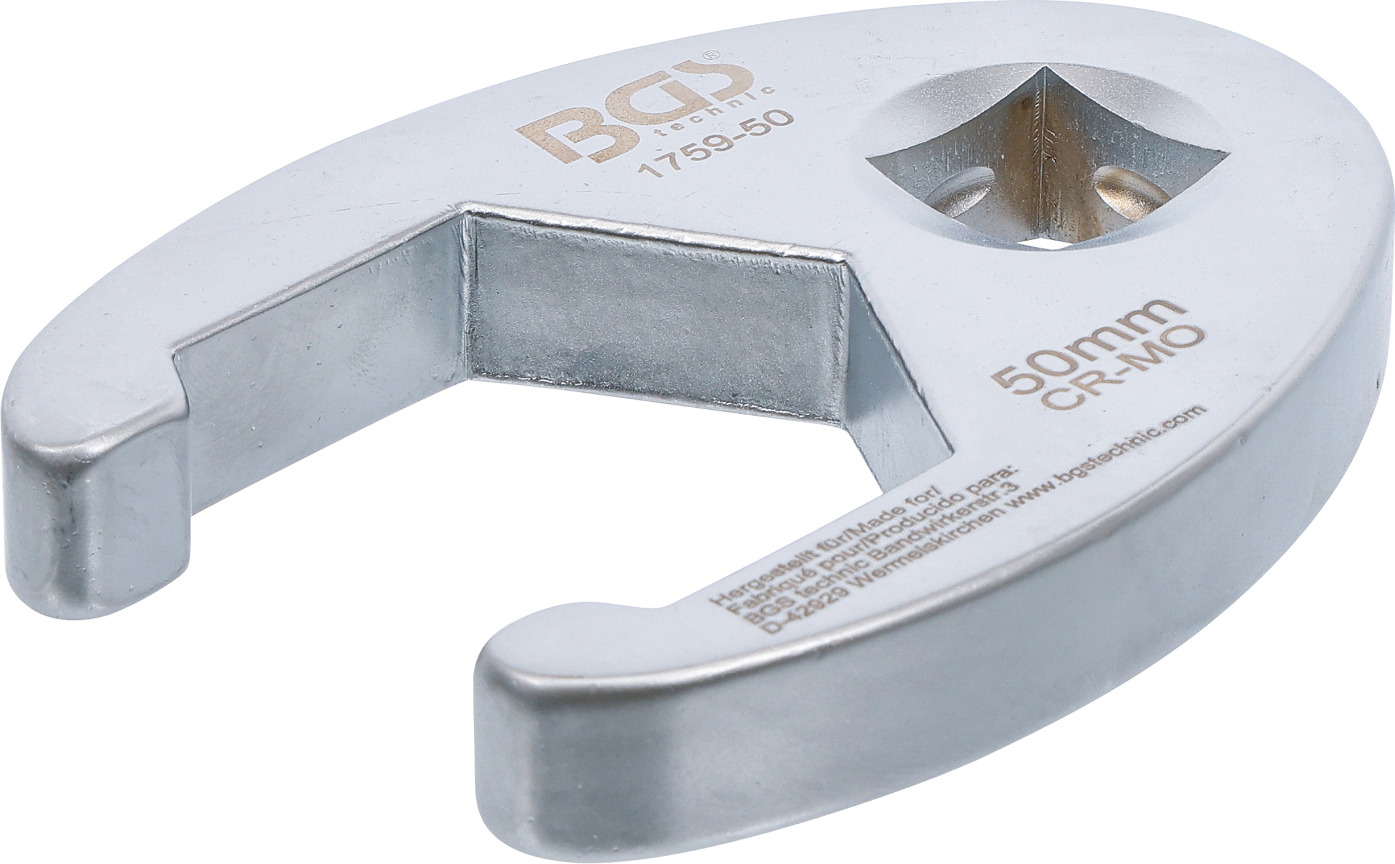 BGS Hahnenfußschlüssel | Antrieb Innenvierkant 20 mm (3/4") | SW 50 mm