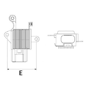 Spannungsregler (14V) passt zu: TOYOTA RAV 4 III, YARIS 1.33/2.2D 02.06-06.13