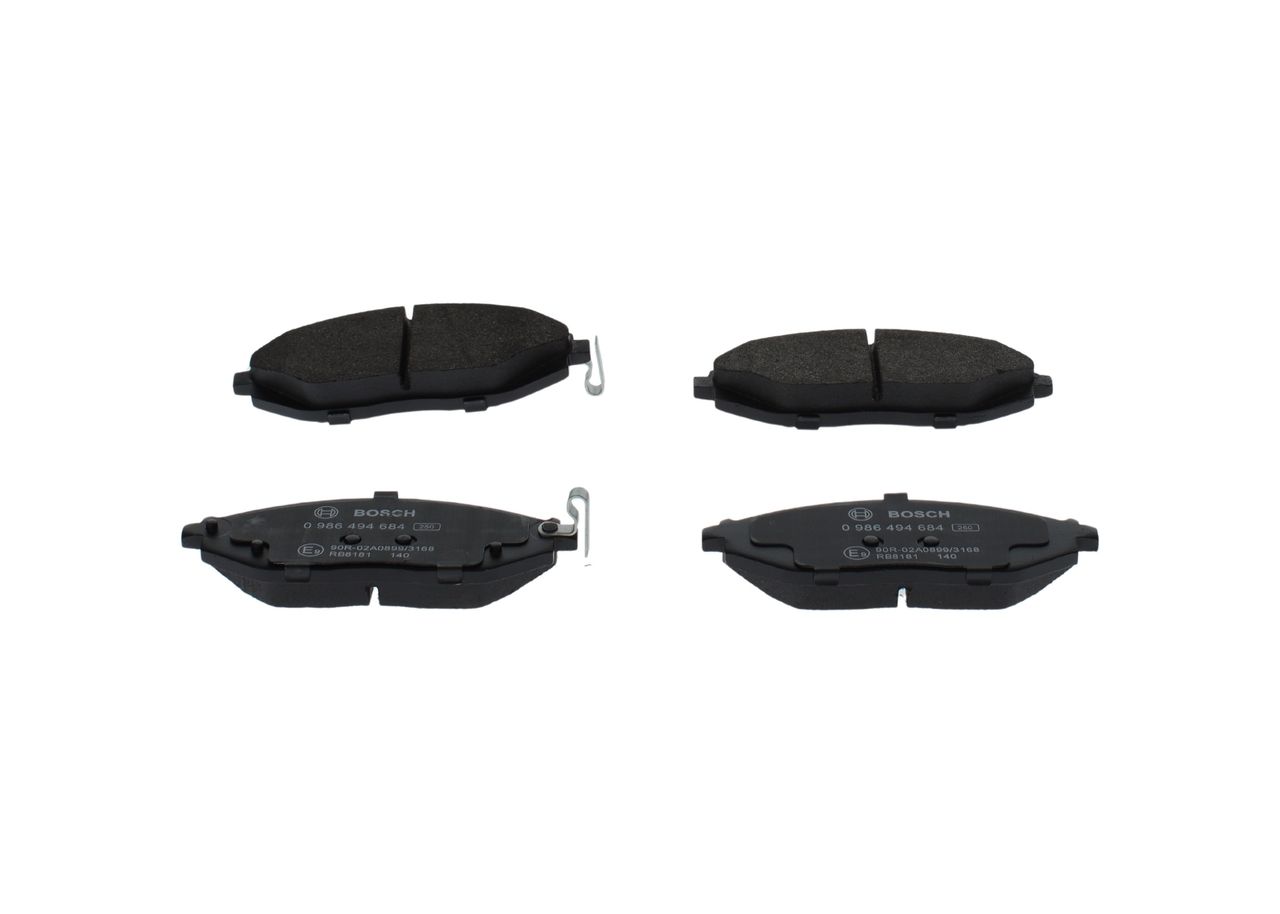 Bremsbelagsatz, Scheibenbremse