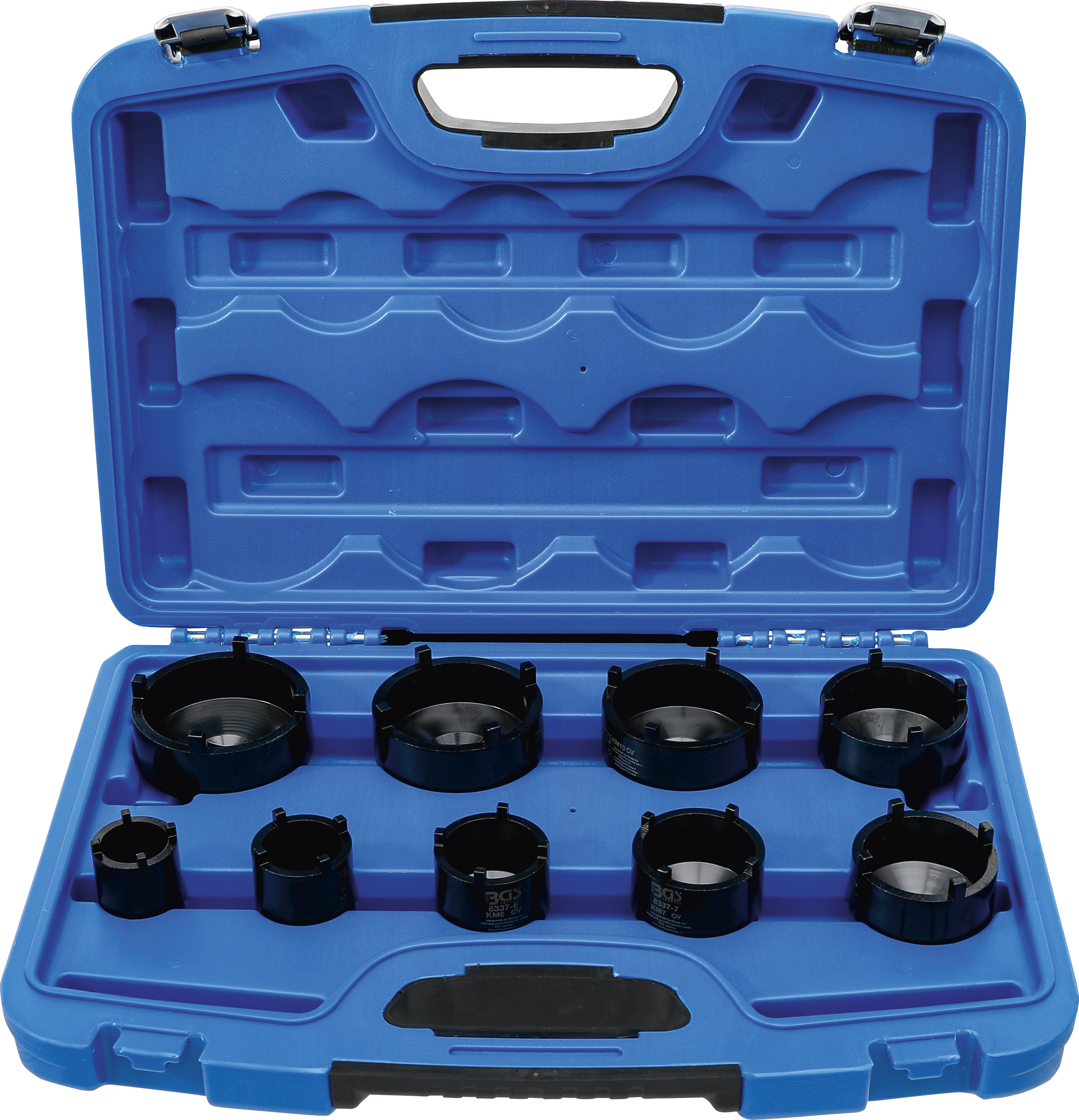 BGS Nutmutternschlüssel-Satz | Zapfen außen liegend | KM4 - KM12 | 9-tlg.