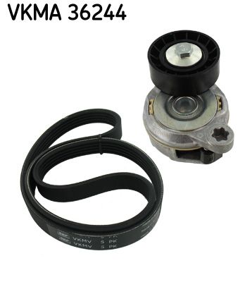 Satz der Rippenriemen (mit Spanner) passt zu: VOLVO S60 II, S80 II, V60 I, V70 III, XC60 I, XC70 II 2.0D/2.4D 03.06-07.18