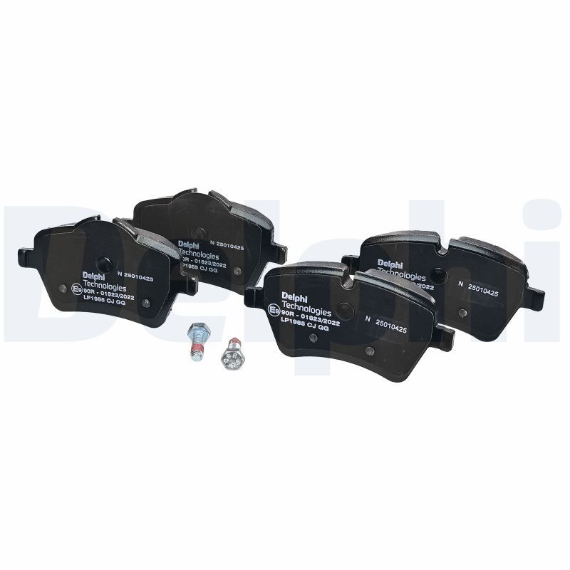 Bremsbelagsatz vorne (mit Dämpfungspad; mit Extras), passt zu: MINI (R50, R53), (R52), (R56), (R57), (R58), (R59), CLUBMAN (R55), CLUBVAN (R55), COUNTRYMAN (R60) 1.4-2.0D 06.01-10.16