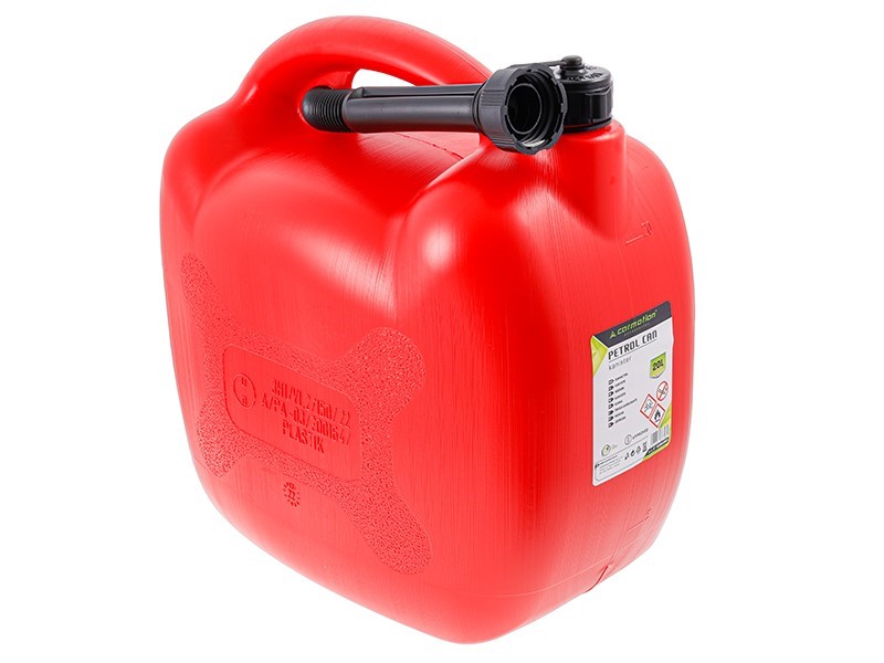 Carmotion Benzinkanister Reservekanister Kraftstoffkanister Kunststoff Oval Rot 20 Liter