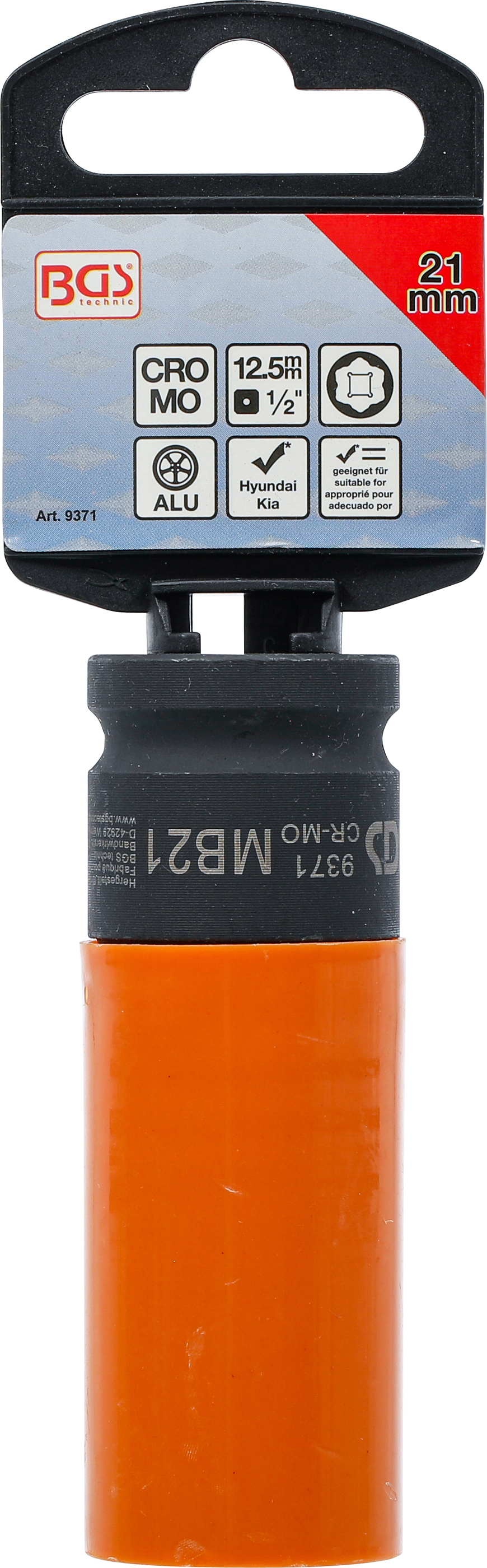 BGS Kraft-Schoneinsatz | für Hyundai i30, Tucson, Kia | Antrieb Innenvierkant 12,5 mm (1/2") | SW 21 mm