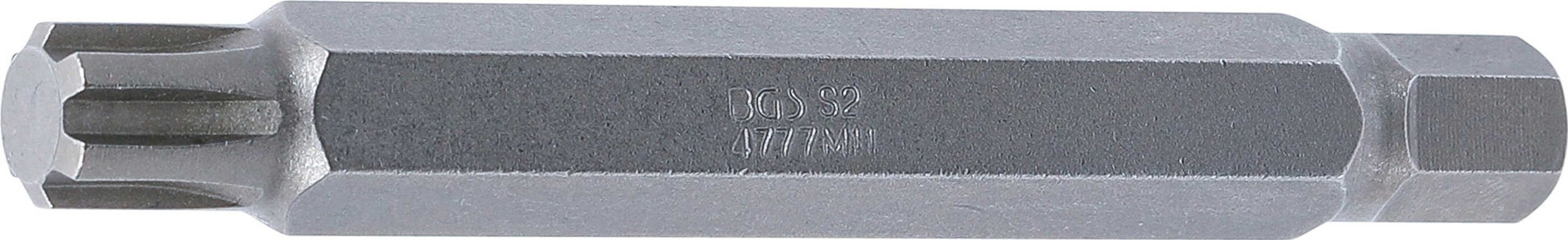 BGS Bit | Länge 100 mm | Antrieb Außensechskant 10 mm (3/8") | Keil-Profil (für RIBE) M11