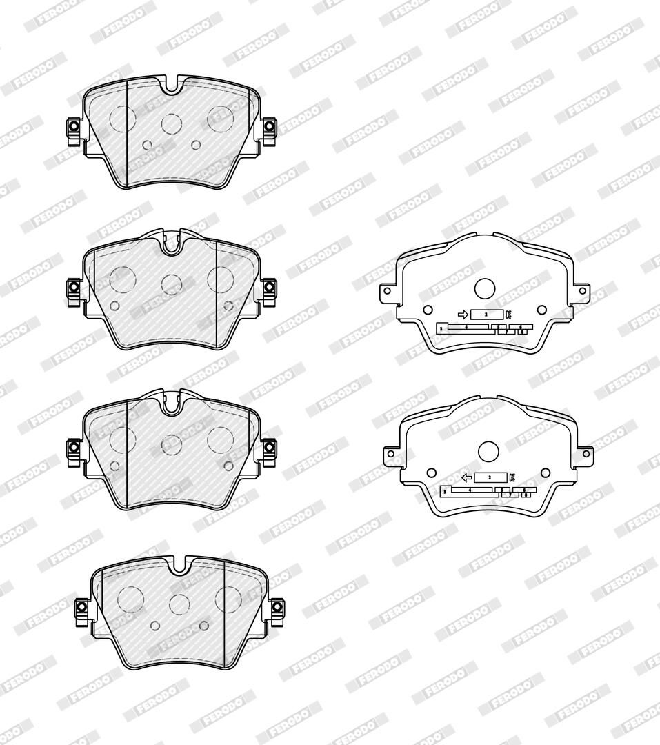 Bremsbelagsatz, Scheibenbremse