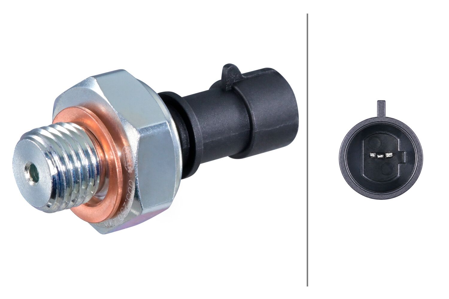 Öldrucksensor (0,35-0,55bar, 1 pin, schwarz) passt zu: IVECO DAILY IV, DAILY V, DAILY VI; CHEVROLET AVEO / KALOS; FIAT DOBLO, DUCATO, FREEMONT, PANDA; OPEL ANTARA A, ASTRA F 1.0-3.2 09.82-