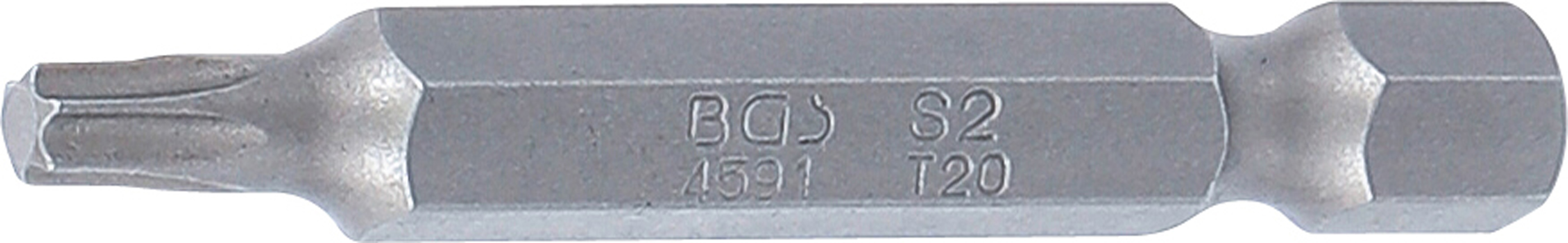 BGS Bit | Länge 50 mm | Antrieb Außensechskant 6,3 mm (1/4") | T-Profil (für Torx) T20