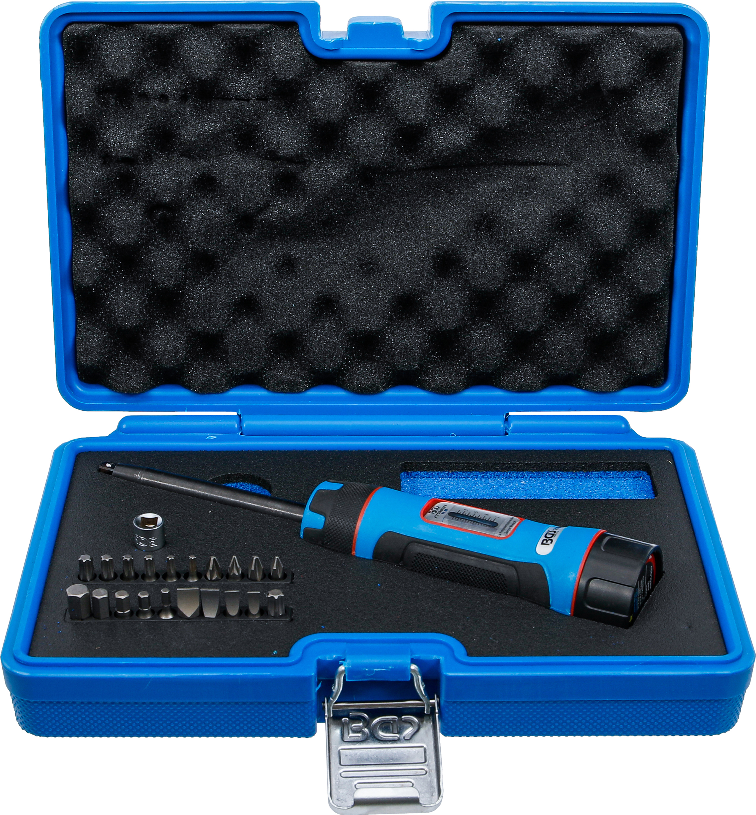 BGS Drehmomentschrauber-Satz | mit Bit-Satz | Abtrieb Außenvierkant 6,3 mm (1/4") | 1 - 8 Nm | 22-tlg.